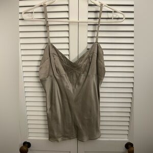 Express Silver/gray Satin Chemise